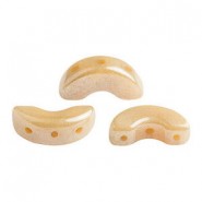 Les perles par Puca® Arcos beads Opaque beige luster 13010/14400